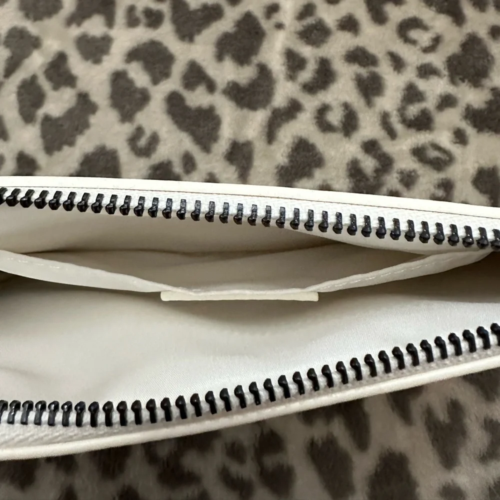 Express Grommet Embellished Wristlet Purse in White